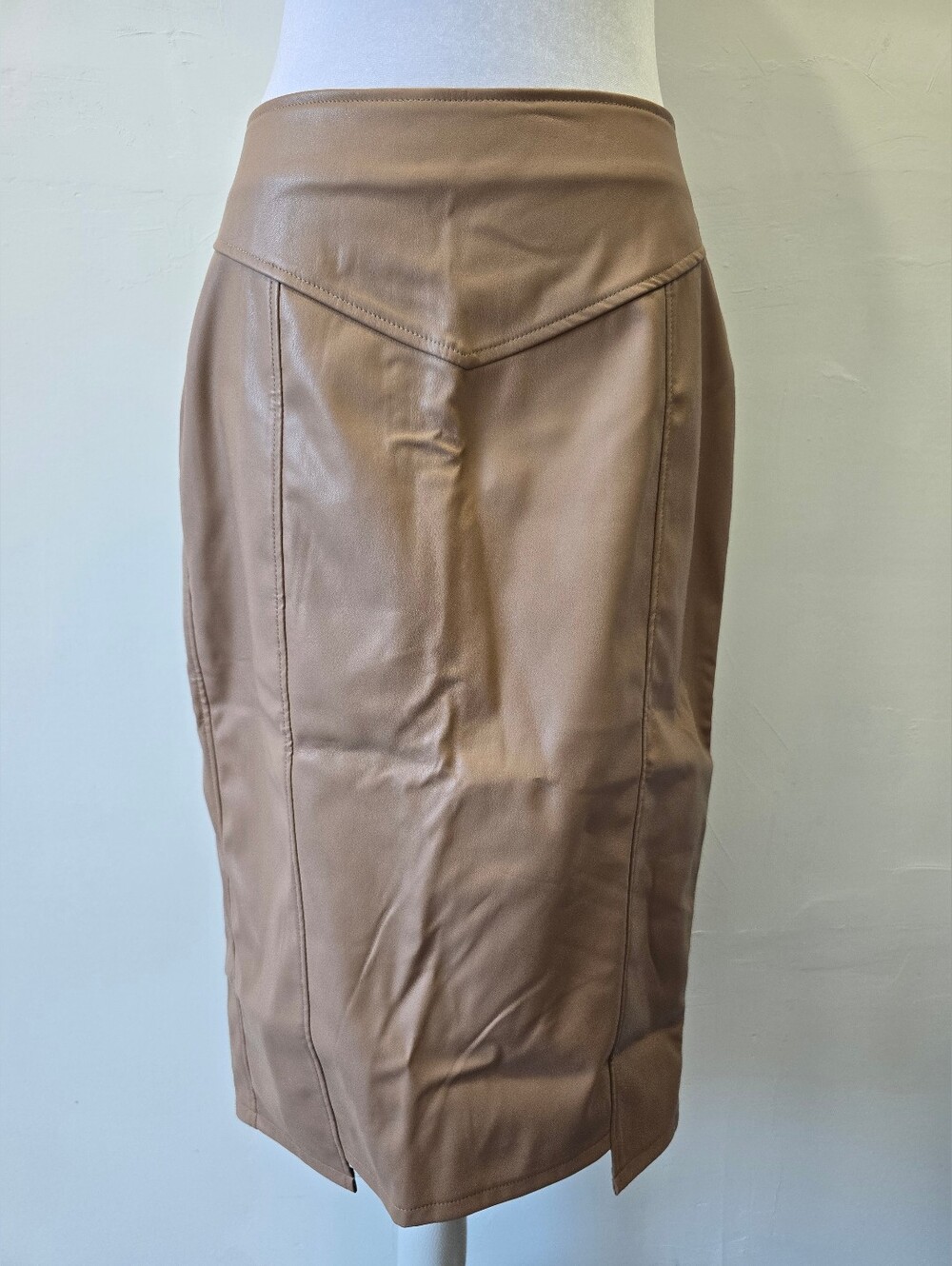 NEW Byegreis Faux Leather Pencil Skirt